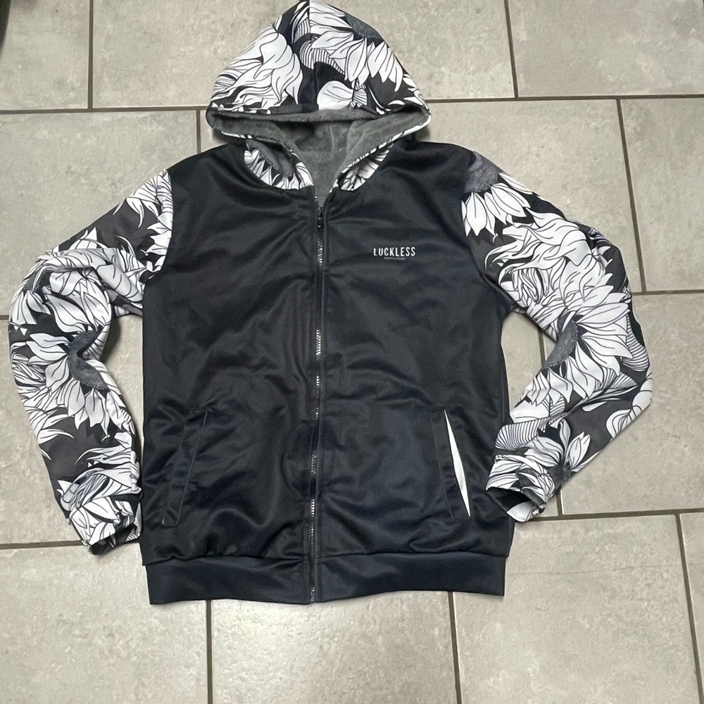 Luckless Outfitters Monochrome Lined Hoodie